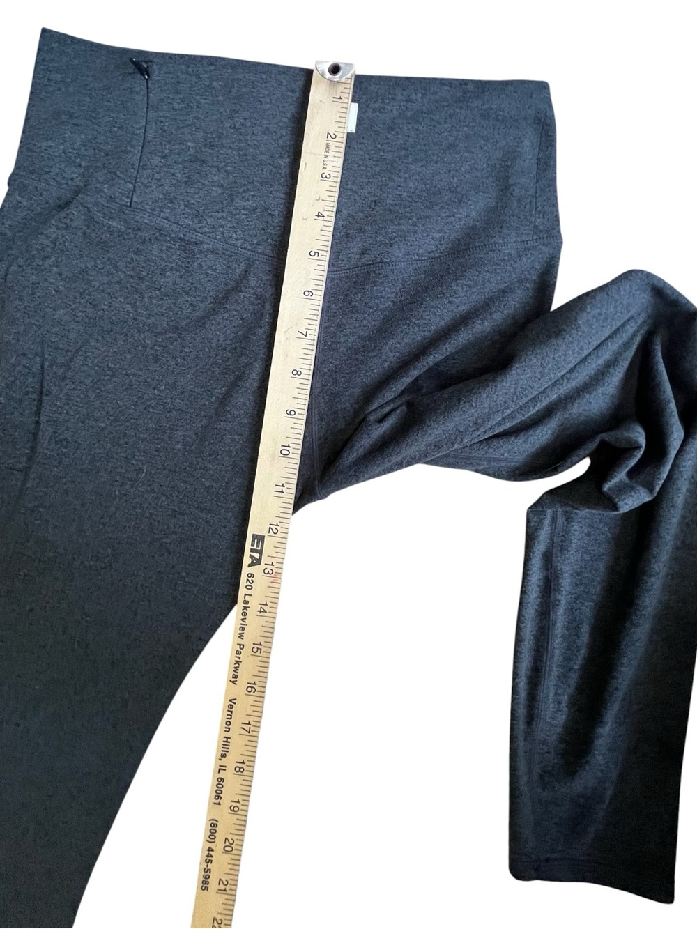 Vuori Charcoal High Rise Performance Leggings Sz Medium - Picture 5 of 7